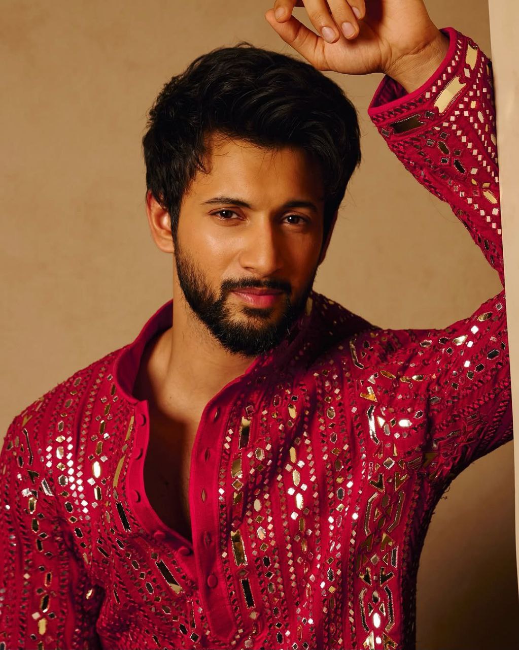 Royal Raspberry Kurta Per